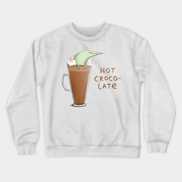 Hot Crocolate Crewneck Sweatshirt by Sophie Corrigan